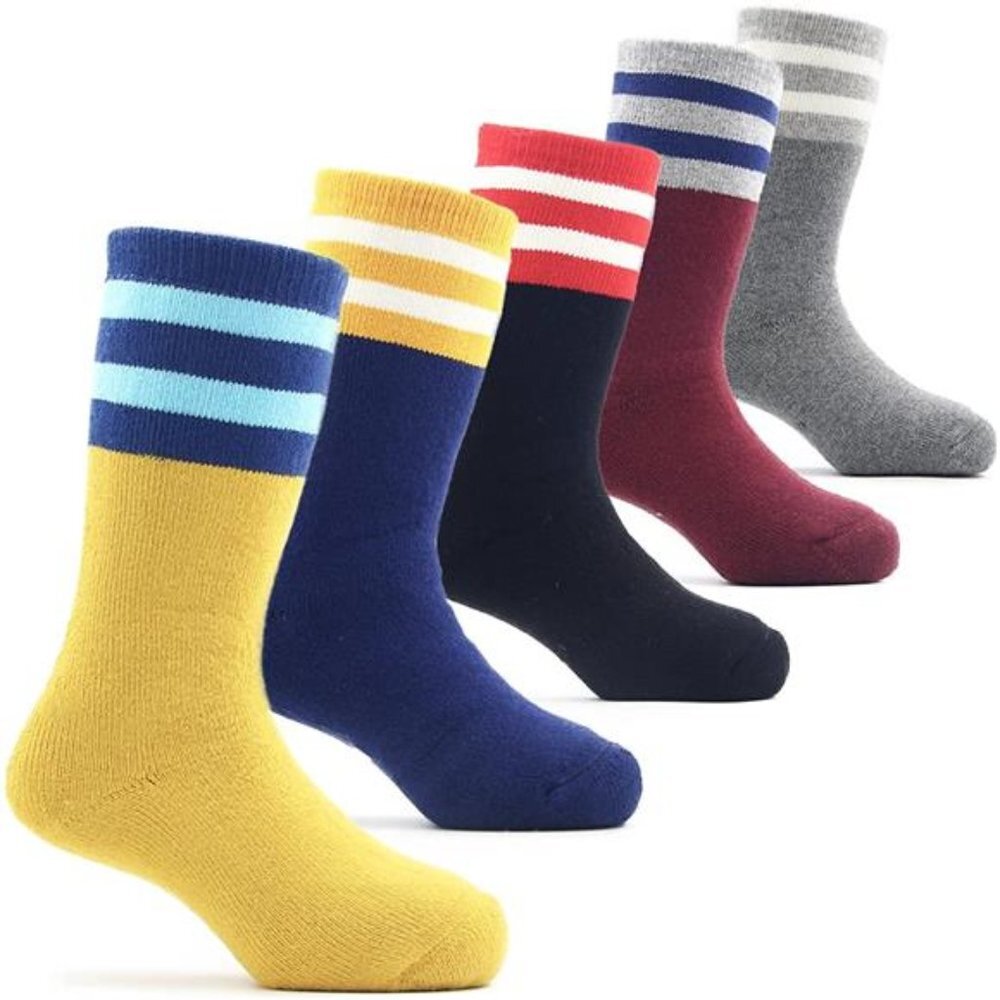 Boys Winter Warm Socks Kids Cotton Crew Socks